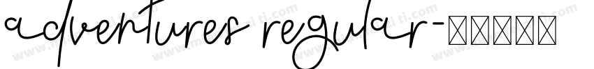 adventures regular字体转换